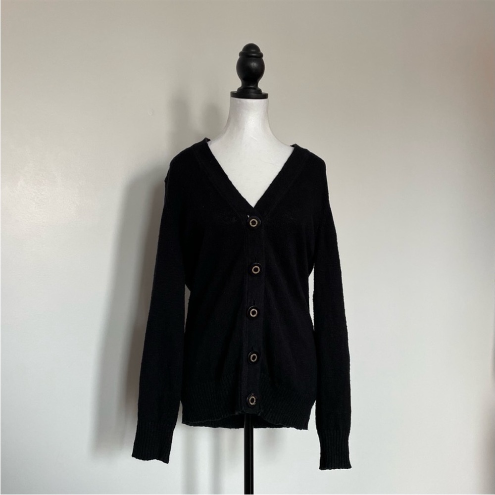 Tory Burch Black Basic Everyday V Neck Buttoned L… - image 3